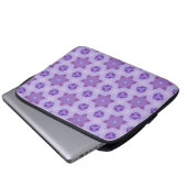 Lila Sterne Laptopschutzhülle (Vorne Knopf)