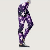 Lila Sterne Leggings (Rechts)