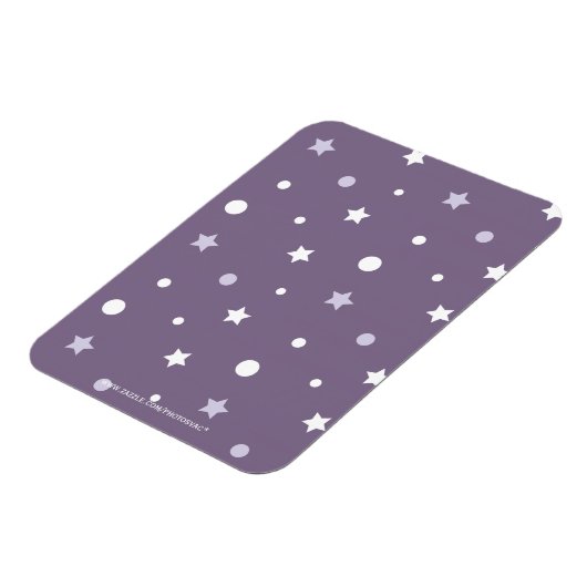 Lila Sterne Magnet (Linke Seite)