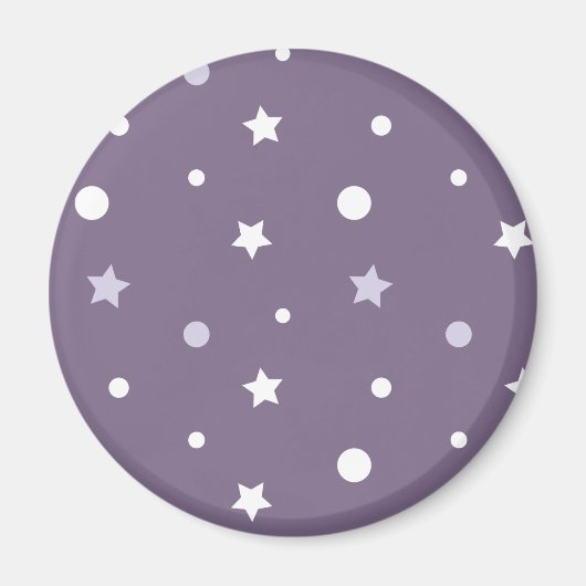 Lila Sterne Magnet (Vorne)