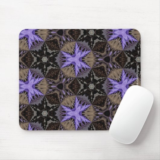 Lila Sterne Mousepad (Mit Mouse)