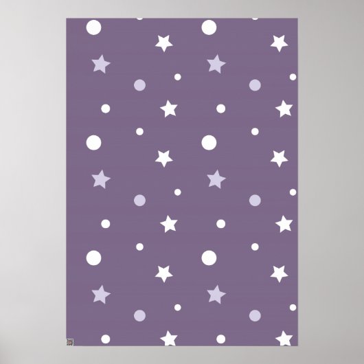 Lila Sterne Poster (Vorne)