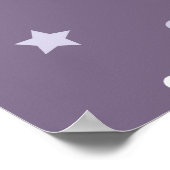 Lila Sterne Poster (Ecke)