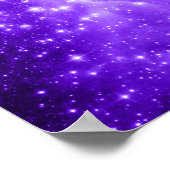 Lila Sterne Poster (Ecke)