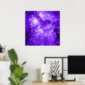 Lila Sterne Poster (Heimbüro)