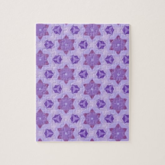 Lila Sterne Puzzle (Vertikal)