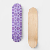Lila Sterne Skateboard (Vorderseite)