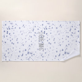 Lila Sterne Strandtuch