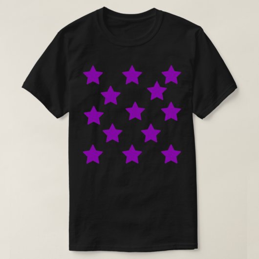 Lila Sterne T-Shirt (Design vorne)