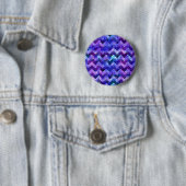 Lila Sternengalaxie Wasserfarbe Zickzack Button (Beispiel)