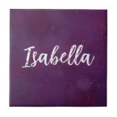 Lila Sternenhimmel Fliese (Vorderseite)