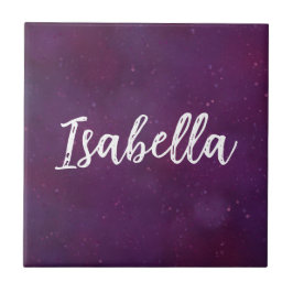 Lila Sternenhimmel Fliese