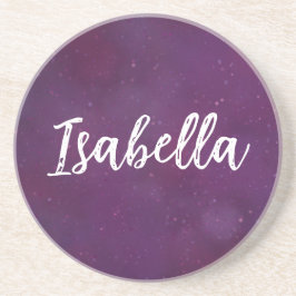 Lila Sternenhimmel Getränkeuntersetzer