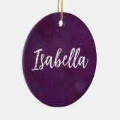 Lila Sternenhimmel Keramik Ornament (Rechts)