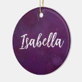 Lila Sternenhimmel Keramik Ornament (Links)