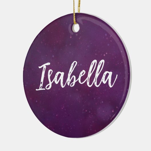 Lila Sternenhimmel Keramik Ornament (Links)