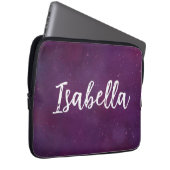 Lila Sternenhimmel Laptopschutzhülle (Vorne Rechts)