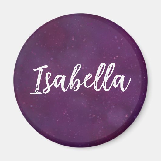 Lila Sternenhimmel Magnet (Vorne)