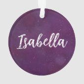 Lila Sternenhimmel Ornament (Rückseite)