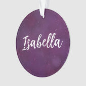 Lila Sternenhimmel Ornament (Vorderseite)
