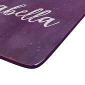 Lila Sternenhimmel Schneidebrett (Ecke)