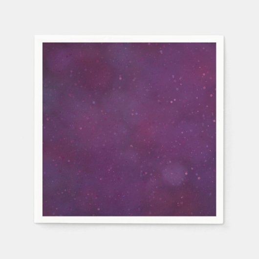 Lila Sternenhimmel Serviette (Vorderseite)