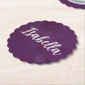 Lila Sternenhimmel Untersetzer (angewinkelt)