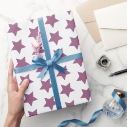 lila Sternenpapier Geschenkpapier