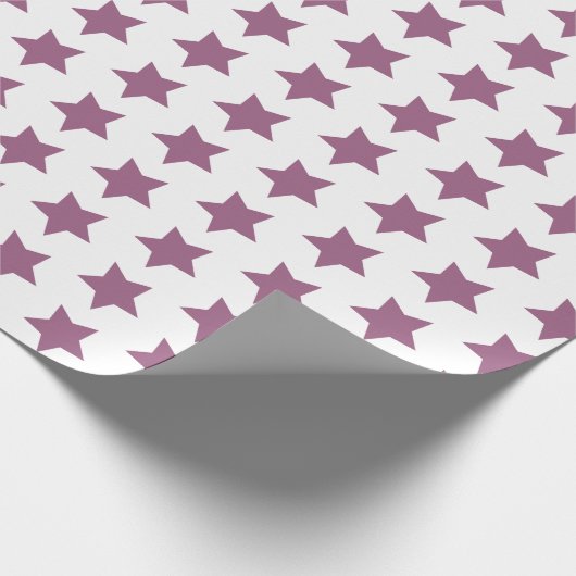 lila Sternenpapier Geschenkpapier (Ecke)