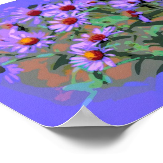 lila Sternenposter Poster (Ecke)