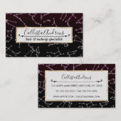 Lila Sternenstars Visitenkarte (Vorne/Hinten)