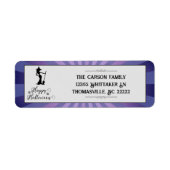 Lila Sternexplosion Hexe Halloween (Vorne)