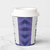 Lila Sternexplosion Hexe Halloween Pappbecher (Rechts)