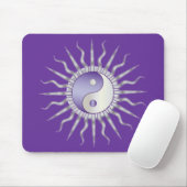 Lila Sternexplosion Yin Yang Mousepad (Mit Mouse)
