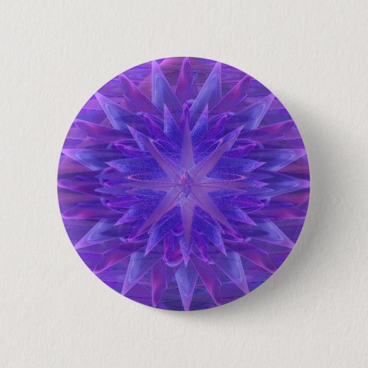 Lila SternMandala Button (Vorderseite)