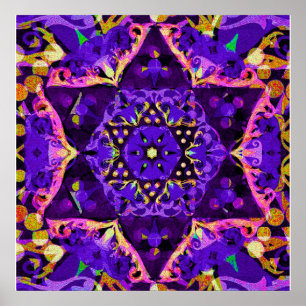 Lila SternMandala Poster