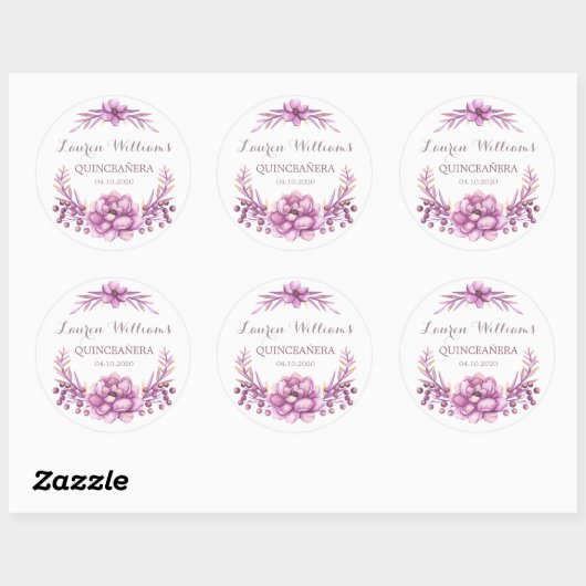 Lila Sticker (Blatt)