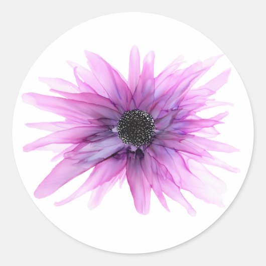 Lila Stickerei - alle Sticker— Runder Aufkleber (Vorderseite)