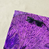 Lila Stiefmütterchen, abstrakte Malerei, Blumenkun Strandtuch (Beispiel)