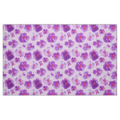 Lila Stiefmütterchen Aquarellkunst Blume Stoff (Fat Quarter (45,7 x 55,9 cm))
