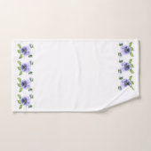 Lila Stiefmütterchen Badhandtuch Set (Handtuch)
