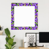 Lila Stiefmütterchen Bilderrahmen, Poster (Heimbüro)