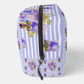 Lila Stiefmütterchen-Blume florale shabby Wasserfa Waschbeutel (Rechts)