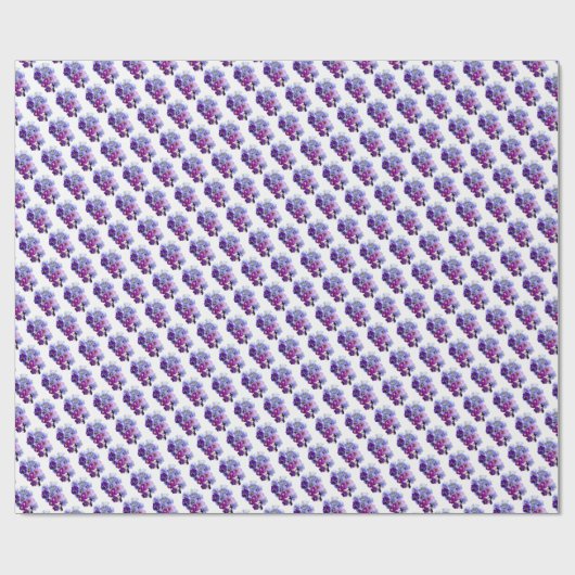 Lila Stiefmütterchen Blumengeschenkpapier Geschenkpapier (Flach)