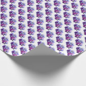 Lila Stiefmütterchen Blumengeschenkpapier Geschenkpapier (Ecke)