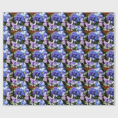 Lila Stiefmütterchen-Blumenhandwerk oder Geschenkpapier (Flach)