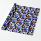 Lila Stiefmütterchen-Blumenhandwerk oder Geschenkpapier (Ungerollt)