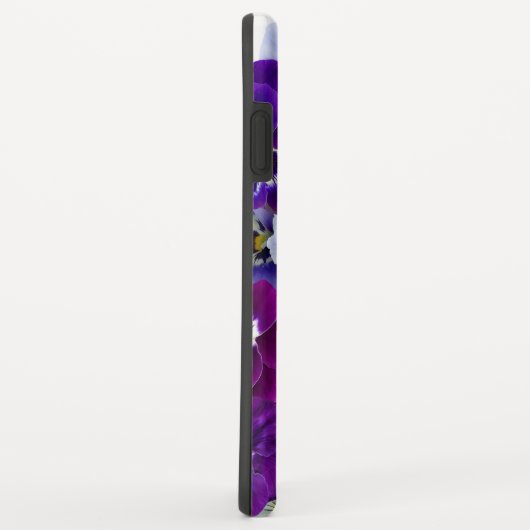 Lila Stiefmütterchen Blumenzellenannahme Case-Mate iPhone Hülle (Hinten/Rechts)