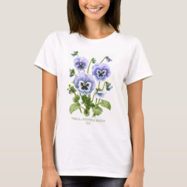 Lila Stiefmütterchen Botanisch T-Shirt