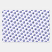 Lila Stiefmütterchen Botanische Blumenpracht Geschenkpapier Set (Vorderseite 2)